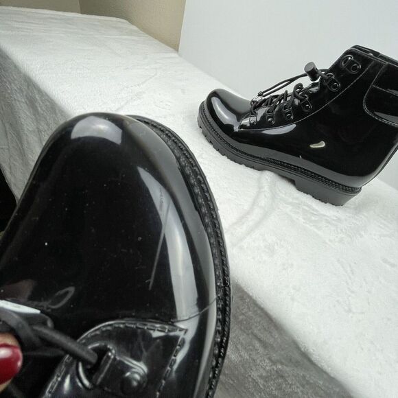 Circus by Sam Edelman Knox Women's Moto Combat Boots‎ Black Patent Leather Sz 8 - Picture 8 of 16